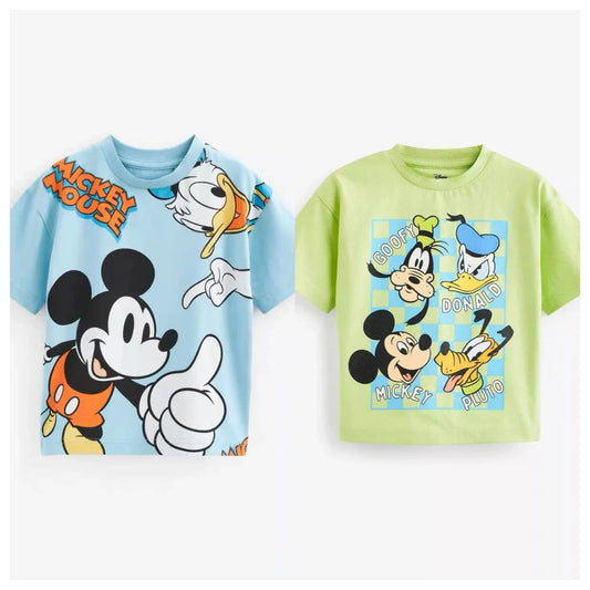 Loose Simple Tshirt Cute Print Short Sleeve Tops 2025 Summer Clothing Cartoon Printed T Shirt Children Thin Loose Fashion Tees